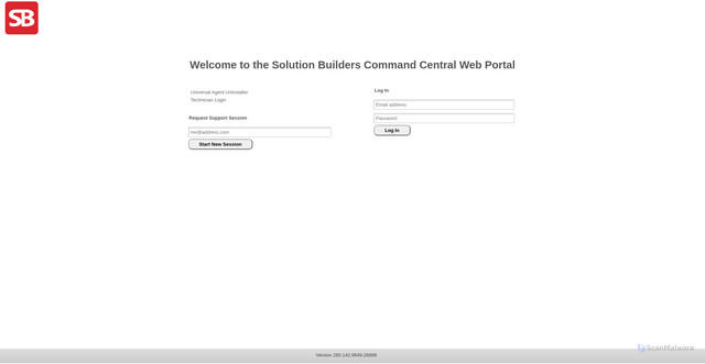 Security scan screenshot of https://sbcc.sbinc.com