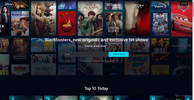 Security scan screenshot of https://secure.hulu.com