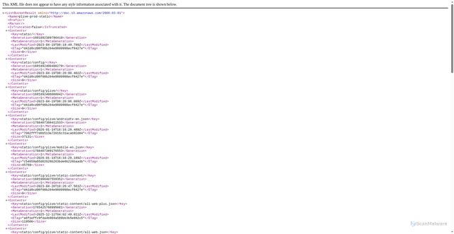 Security scan screenshot of https://static-assets-cdn.api.plive.quickplay.com
