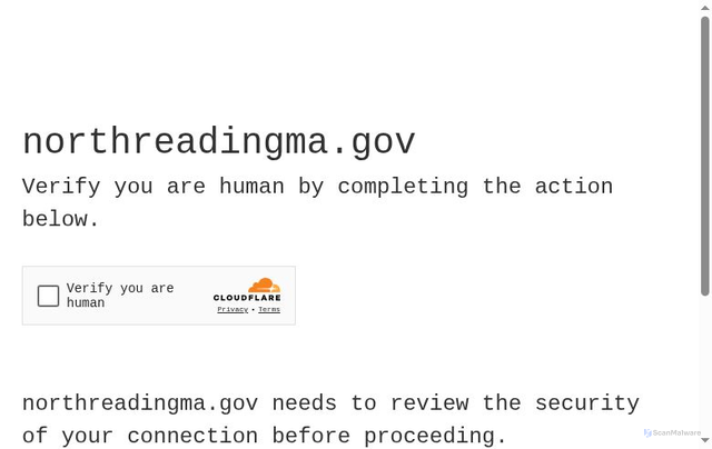 Security scan screenshot of https://northreadingma.gov/