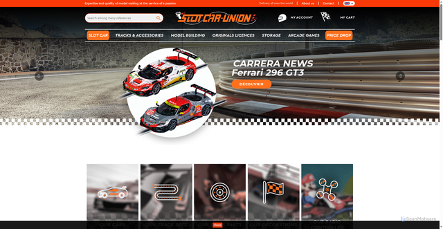 Security scan screenshot of https://www.slotcar-union.com