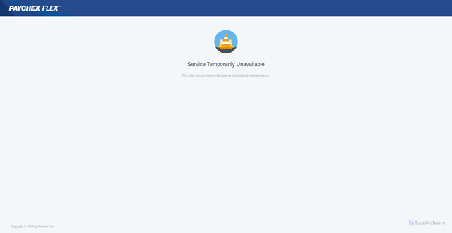 Security scan screenshot of https://auth.myapps.paychex.com