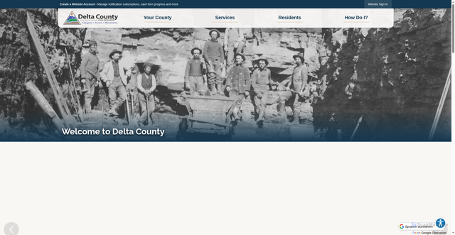 Security scan screenshot of https://deltacountyco.gov/
