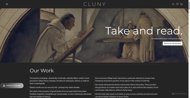Security scan screenshot of https://clunymedia.com/?srsltid=AfmBOoqYs6RGytFM4019oedAId6jOLPkgzhKvDHLDB2B5naMWGgislqW