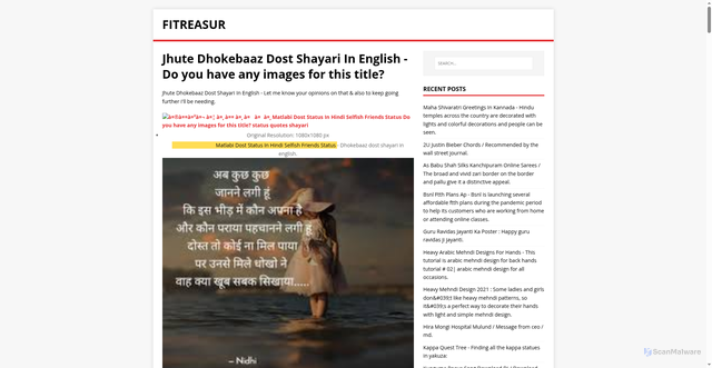 Security scan screenshot of https://rusareti.pages.dev/posts/jhute-dhokebaaz-dost-shayari-in-english