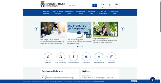 Security scan screenshot of https://www.ostersund.se/