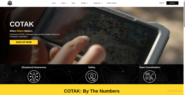 Security scan screenshot of https://cotak.gov/pages/guest-home