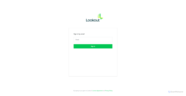 Security scan screenshot of https://mtp-euc1.lookout.com