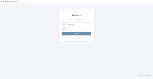 Security scan screenshot of https://flipbooks.3dissue.com