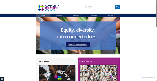 Security scan screenshot of http://www.community-relations.org.uk