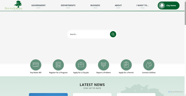 Security scan screenshot of https://www.sjc.utah.gov/