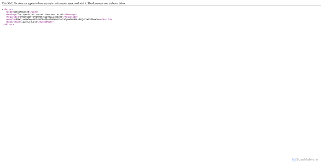 Security scan screenshot of https://livehwc4.com
