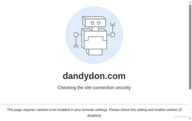 Security scan screenshot of https://www.dandydon.com/extra-points/