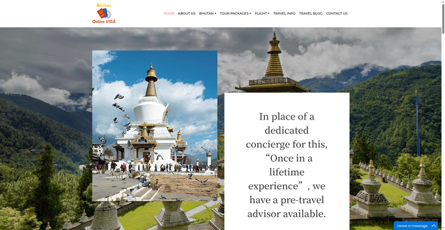 Security scan screenshot of https://bhutanonlinevisa.com