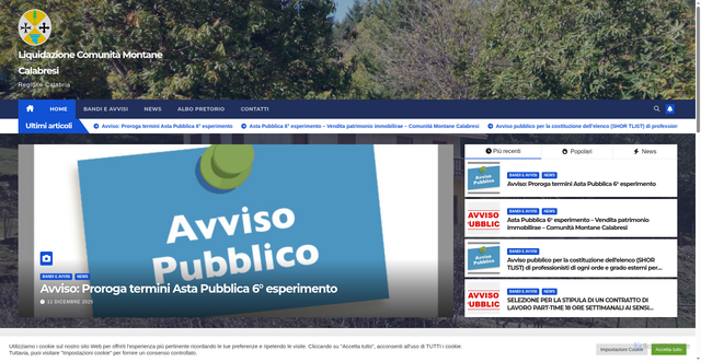 Security scan screenshot of https://www.cmliquidazionecalabresi.it/