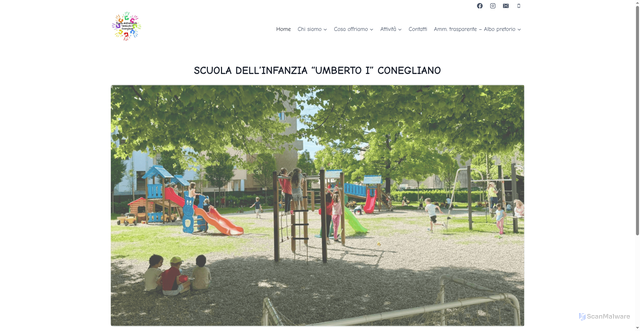 Security scan screenshot of https://www.asiloumbertoprimoconegliano.it/