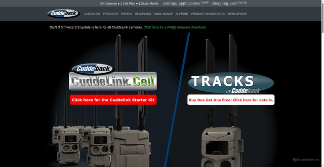 Security scan screenshot of https://cuddelink.com