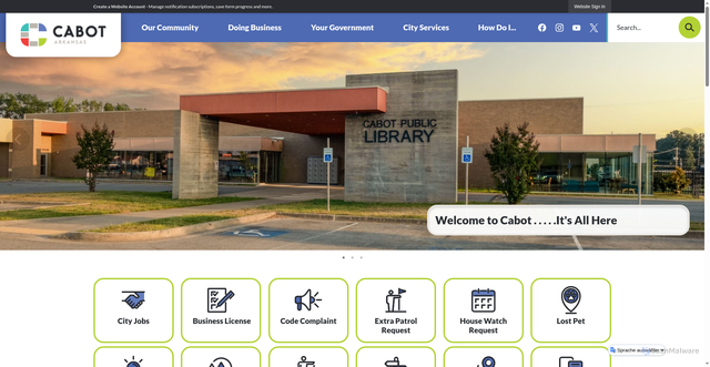 Security scan screenshot of https://cabotar.gov/
