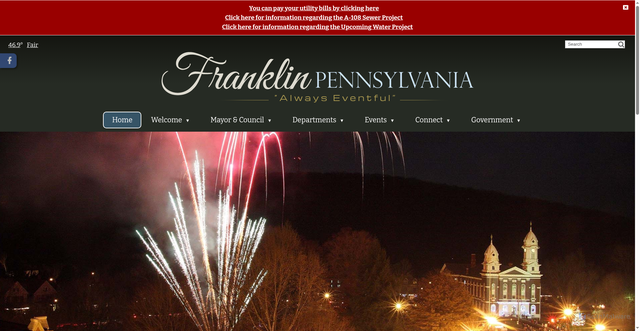 Security scan screenshot of https://franklinpa.gov/