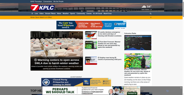 Security scan screenshot of https://www.kplctv.com