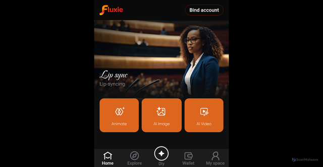 Security scan screenshot of http://adfluxie.com/