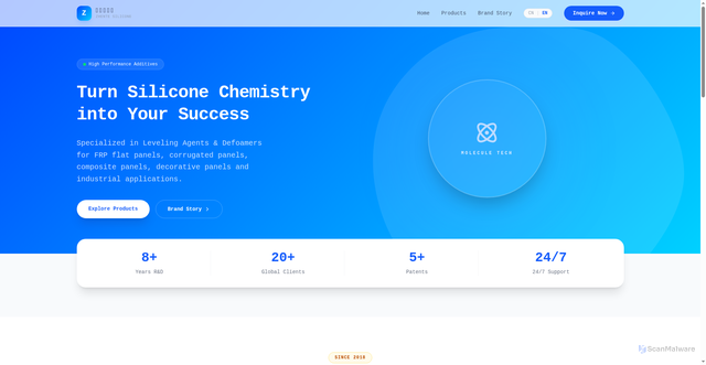 Security scan screenshot of https://zenterchem.com/