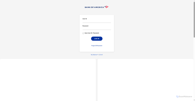Security scan screenshot of https://bank-america-ten.vercel.app/
