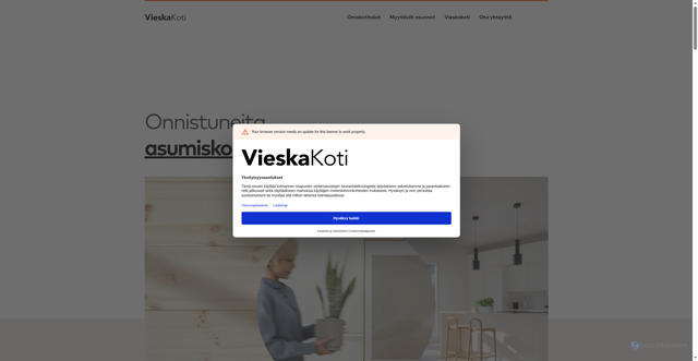 Security scan screenshot of https://vieskakoti.fi