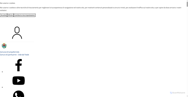 Security scan screenshot of https://www.comune.campoformido.ud.it/
