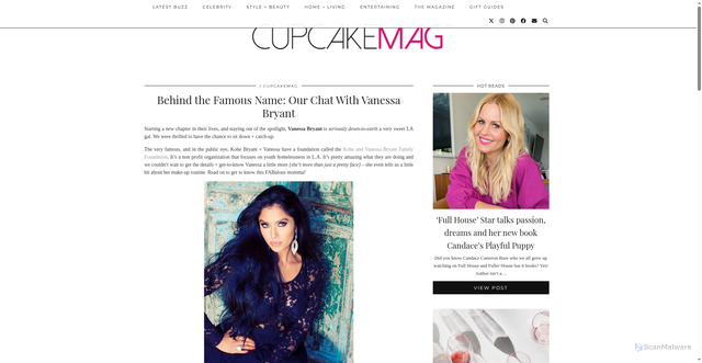 Security scan screenshot of https://www.cupcakemag.com/behind-the-famous-name-our-chat-with-vanessa-bryant/