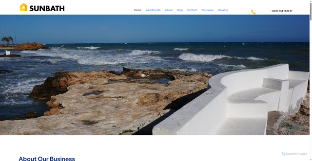 Security scan screenshot of https://sunbath.se