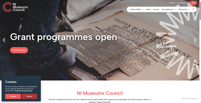 Security scan screenshot of https://nimc.co.uk/