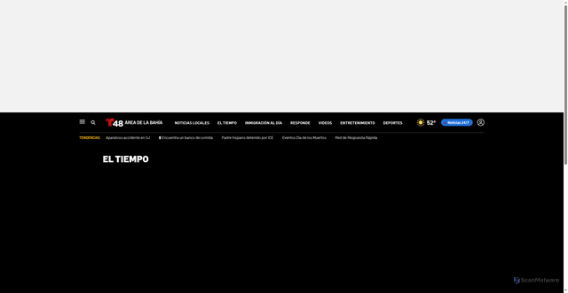 Security scan screenshot of https://www.telemundoareadelabahia.com/video/el-tiempo/video-tormenta-melissa-pronostico-huracan-5-am-jueves/2495371/