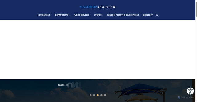 Security scan screenshot of https://www.cameroncountytx.gov/