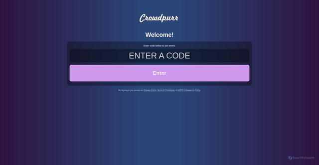 Security scan screenshot of https://www.crowd.live