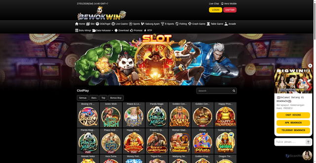 Security scan screenshot of https://ads6-bewokwin.com/desktop/game/slot/clotplay