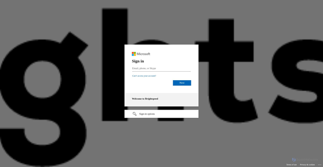 Security scan screenshot of https://brightspeed.service-now.com