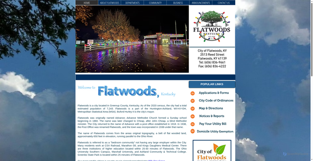 Security scan screenshot of https://www.flatwoodsky.gov/