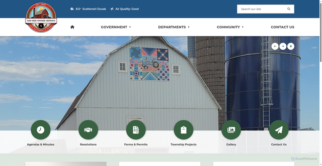 Security scan screenshot of https://sandcreekmn.gov/