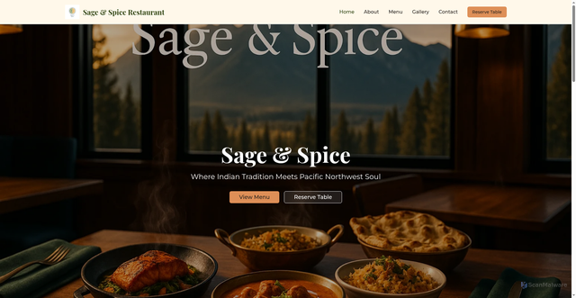Security scan screenshot of https://sageandspicepnw.com/