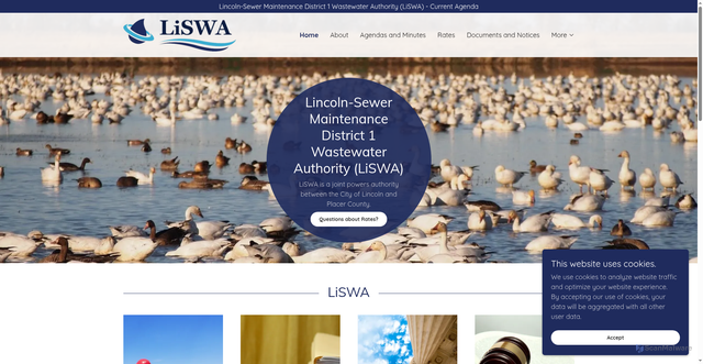 Security scan screenshot of https://liswa-ca.gov/