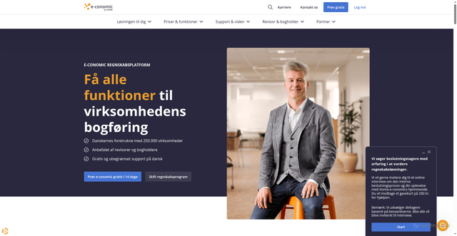 Security scan screenshot of https://www.e-conomic.dk/