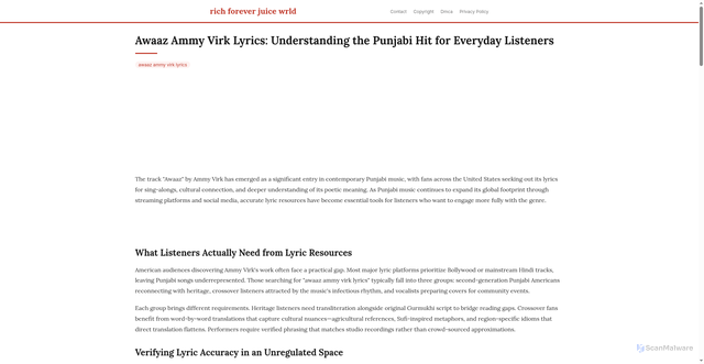 Security scan screenshot of https://duniacloudblog-dpurmyvdlpxs.edgeone.app/awaaz-ammy-virk-lyrics.html