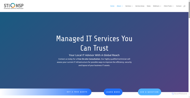 Security scan screenshot of https://sticomputer.com