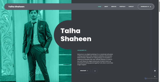 Security scan screenshot of http://talha-shaheen.site/