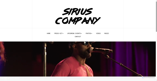 Security scan screenshot of https://siriusmusic.net/