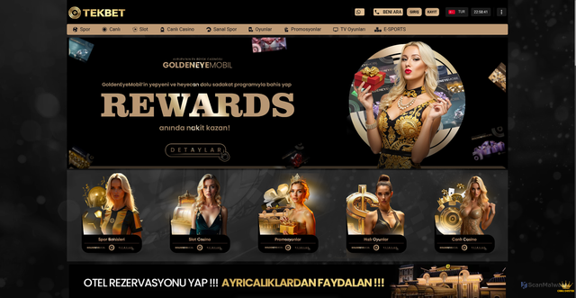 Security scan screenshot of https://tekbet232.com/