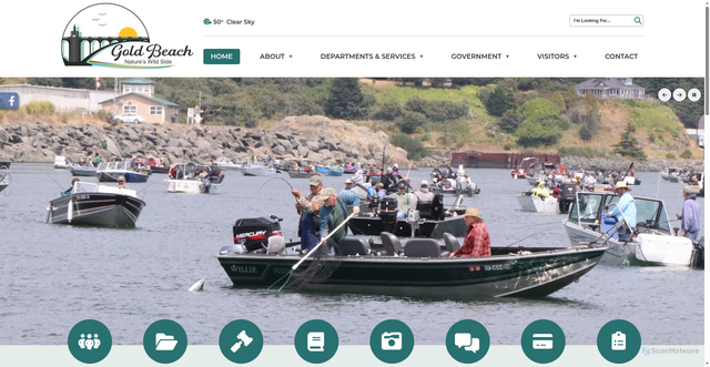 Security scan screenshot of https://www.goldbeachoregon.gov/