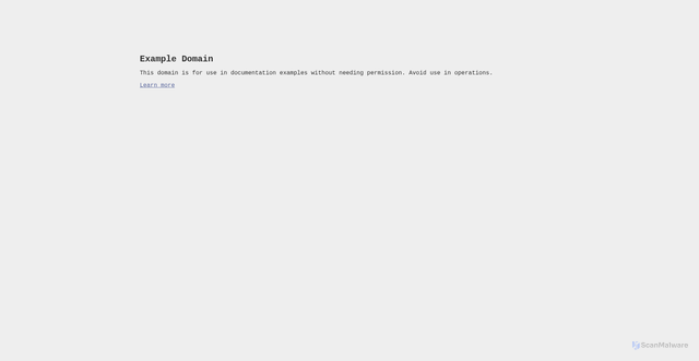 Security scan screenshot of example.com