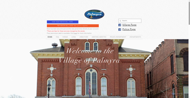 Security scan screenshot of https://www.palmyravillageny.gov/